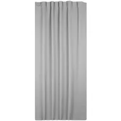 TiborTex Verdunkelungsvorhang, Hellgrau, 300x245 cm - Stilvoller und blickdichter Verdunkelungsvorhang aus 100 % Polyester – ideal für eine angenehme Raumatmosphäre. Pflegeleicht und vielseitig einsetzbar, sorgt er für optimalen Sichtschutz in jedem Zimmer.