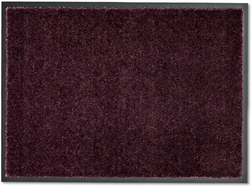 SCHÖNER WOHNEN-Kollektion Fußmatte Miami Uni - Fußmatte in kastanienrot, waschbar bei 30°C, rutschhemmend und ideal für jeden Eingangsbereich.