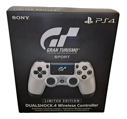 Sony PS4 DUALSHOCK 4 GRAN TURISMO SPORT Wireless Controller - Limited Edition - Controller für PS4 in limitierter Silber-Edition, kabellos für ungestörten Spielspaß und mit präziser Steuerung für Rennspiele.