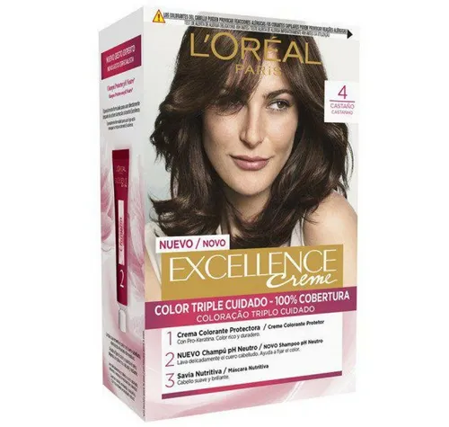 Excellence Cool Farbstoff #8,11 - Helles Ascheblond 192 ml - Die Haarfarbe EXCELLENCE COOL von LORÉAL PARIS bietet eine präzise Farbabstimmung und vollständige Grauabdeckung. Mit innovativer Violett-Technologie für ein hochwertiges Ergebnis ohne orangefarbene Untertöne. Für strahlende Farbe und Schutz.