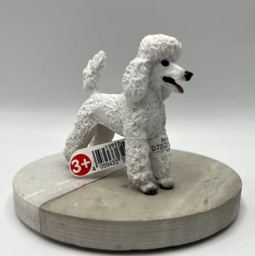 Schleich® Farm World 13917 Pudel | Hund Weiß | Bauernhof | Figur Sammler | 3+