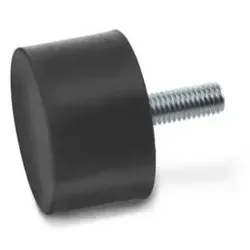 352-125-75-M16-S-55 Anschlagpuffer aus Stahl - Werkstatteinrichtung zur effektiven Dämpfung von Aufprallenergie, schützt vor Schäden und minimiert Rückprall sowie Lärm.