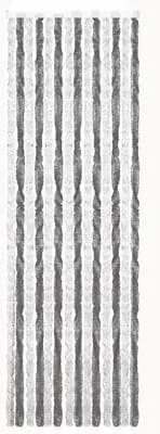 Brunner Acapulco Flauschvorhang, 56x185cm, grau/weiß von Brunner