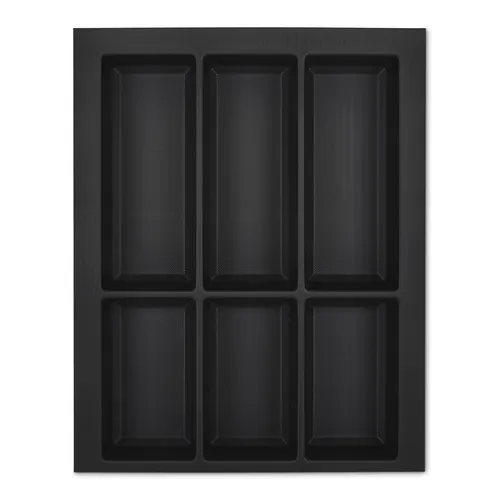 Besteckeinsatz 450 mm schwarz für Blum Legrabox in Schüller Warendorf Küchen