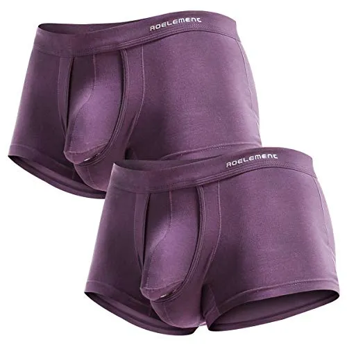 Ouruikia Herren Unterwäsche Modal Boxershorts
