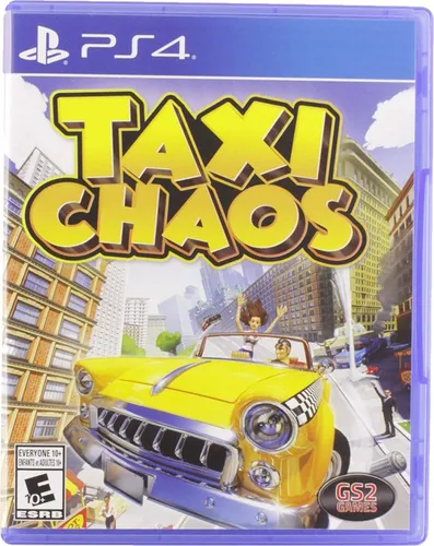 Taxi Chaos (Import) PS4 - Rasantes Rennspiel für PS4, erleben Sie die verrücktesten Taxifahrten in der lebhaften Yellow City und maximieren Sie Ihre Belohnungen durch riskante Fahrmanöver!