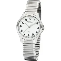 Regent Quarzuhr W-0071 - Elegante Armbanduhr in Silber, perfekt für jeden Anlass und mit präziser Quarz-Technologie.