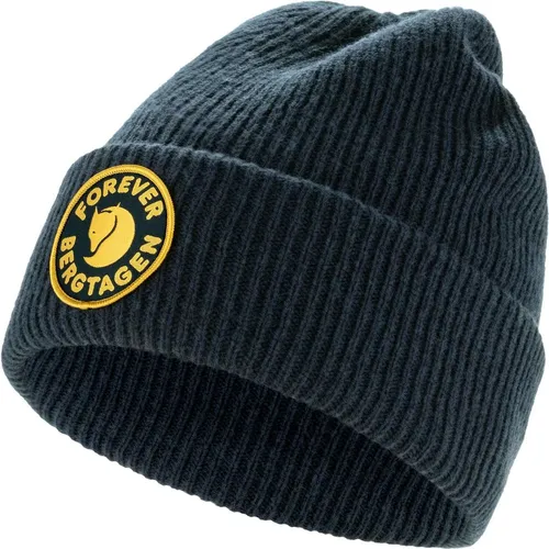 Fjällräven Bergtagen Forever Wool Beanie dark navy (555) OneSize - Wollmütze aus nachhaltiger Wolle, leichtes Gewicht von nur 73g, ideal für Outdoor-Aktivitäten und kalte Tage.