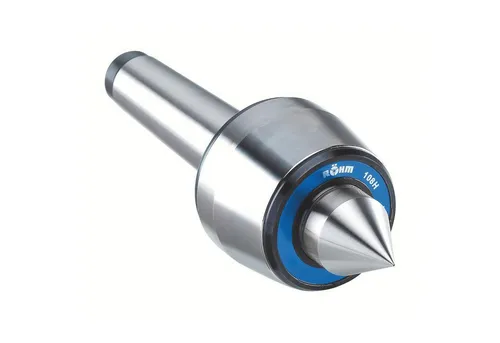 RÖHM Mitlaufende Körnerspitze K116H MK6 60G - Körner für präzises Zentrieren mit 60° Spitzenwinkel, ideal für Dreh- und Schleifmaschinen. Hohe Belastbarkeit durch 3-fach Lagerung und Lebensdauerschmierung.