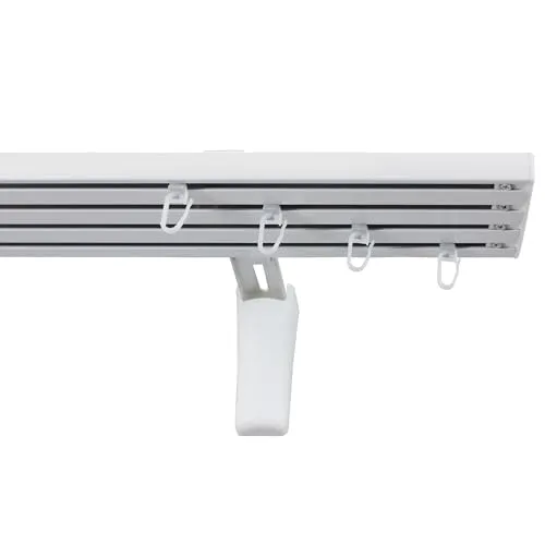 GARESA Gardinenschiene Flächenvorhangschiene SMART, 4-läufig, 220 cm