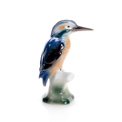 Wagner & Apel Eisvogel I 651/40 - Bunte Vogel-Figurine - Sammlerfiguren - Realistische und farbenfrohe Dekoration, perfekt als Geschenk für Vogel-Liebhaber und Sammler.