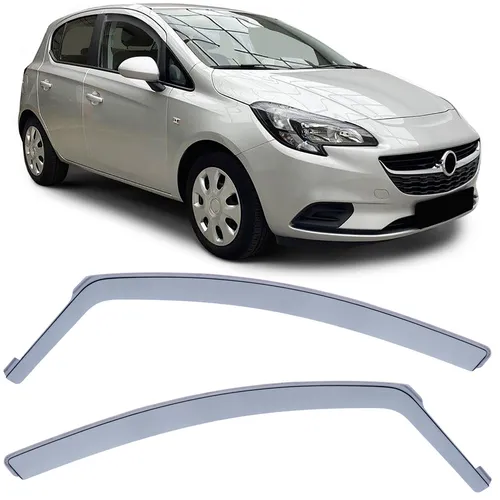 Windabweiser Regenschutz Schwarz Smoke für Opel Corsa D 06-14 E 14-19 5-türer