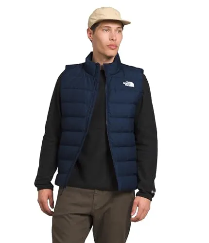 The North Face Herren Aconcagua 3 Weste - Größe S, blau - Daunenweste aus innovativem Material-Mix, ideal für Outdoor-Aktivitäten und optimale Wärmeisolierung.