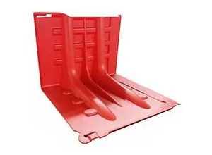 Hochwasserbarriere, modularer Aufbau, ABS-Kunststoff, rot