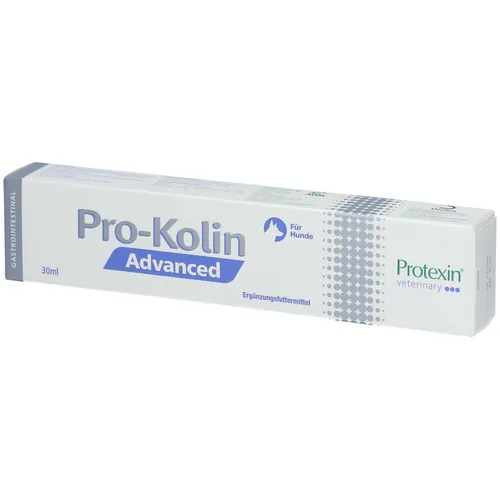 Pro-Kolin Advanced 30 ml für Hunde & Katzen - Schmackhafte Paste mit Leber- oder Hühnchenaroma, unterstützt die Magen-Darm-Funktion mit hochwertigen Mikroorganismen und präbiotischen Quellen. Ideal zur Stabilisierung der Kotkonsistenz.