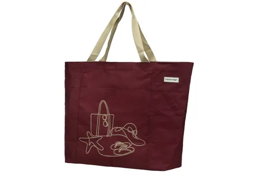 anndora XL-Strandtasche Umhängetasche Freizeittasche XXL 40 Liter, Geräumig – Stabil – Mit Reißverschluss – Innen- & Außenfach