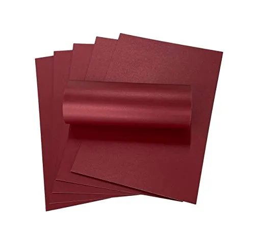 Blatt Royal Red Perlglanz A4 Karte Dekorativ 300gsm doppelseitig 10
