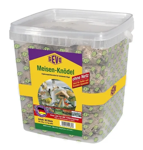 GEVO Meisenknödel im Eimer, 30 Stück ohne Netz