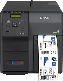 Epson ColorWorks C7500G - Hochgeschwindigkeits-Farbetikettendrucker, ideal für Kleinauflagen mit präzisen Druckergebnissen und kostensparendem bedarfsgerechtem Drucken.