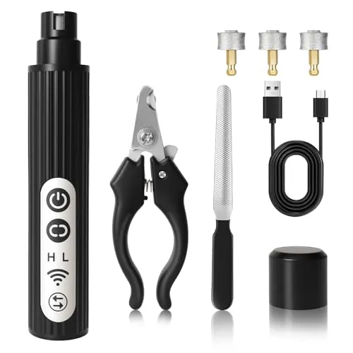 HOSSOM Krallenschleifer für Hunde, Neuester Krallenschleifer für Haustiere, Krallenschleifer Hund, Krallenschere für Hunde und Katzen mit Nagelfeile, für Große, Mittelgroße, Kleine Hunde