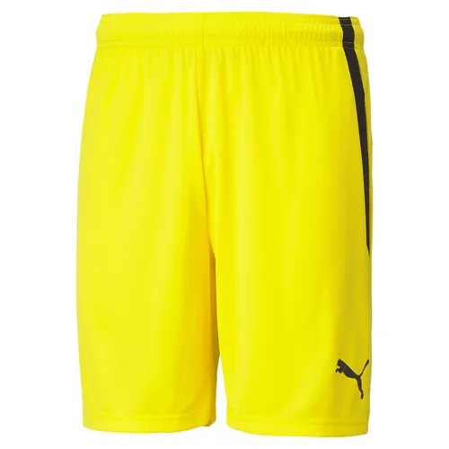 Puma Sporthose teamLIGA Shorts kurz gelb Herren, Größe: L