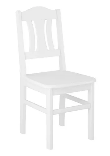 ERST-HOLZ Esszimmerstuhl Massivholzstuhl in Weiß - Eleganter Küchenstuhl aus massivem Kiefernholz, waschweiß lackiert. Ideal für verschiedene Einrichtungsstile und einfach zu montieren. Erhältlich als Einzel- oder Doppelpack.