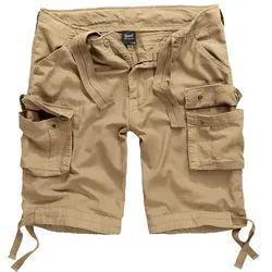 Brandit Herren Urban Legend Shorts Cargos, Beige, XL - Herren-Shorts aus weichem, robustem Baumwollstoff mit viel Stauraum, ideal für Stadt, Urlaub oder Outdoor-Aktivitäten. Praktische Taschen und Tunnelzüge für perfekten Sitz.