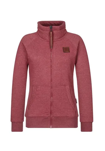 Naketano Damen Sweatjacke Monsterb - Dark Red Melange, Größe S - Stylische Damen-Sweatjacke mit Kapuze, ideal für Freizeit und Alltag. Der hochwertige Materialmix sorgt für hohen Tragekomfort. Praktische Details und ein klassischer Schnitt machen sie zum vielseitigen Begleiter.