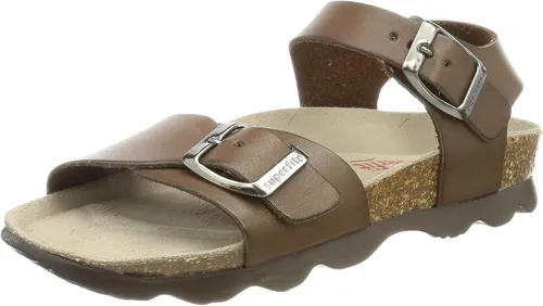 Superfit Jungen Fussbettpantoffel Sandalen Sommerschuhe, BRAUN, EUR 24