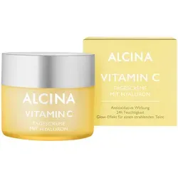Alcina Vitamin C Tagescreme 50ml - Medizinische Körperpflege mit verkapseltem Vitamin C für antioxidativen Schutz, 24h Feuchtigkeit und einen strahlenden Glow-Effekt.