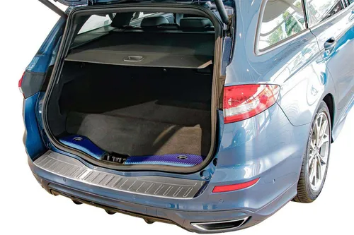 RECAMBO Ladekantenschutz für FORD Mondeo V TURNIER - Abdeckblenden mit hochwertigem V2A Edelstahl, perfekter 3D-Passform und einfacher Montage für optimalen Lackschutz beim Be- und Entladen.