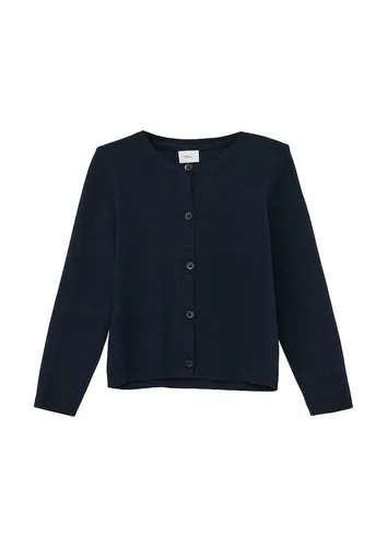 s.Oliver Junior Strickjacke - Strickjacke für Mädchen aus hochwertigem Feinstrick, mit langen Ärmeln und stylischen Rippbündchen für optimalen Tragekomfort.