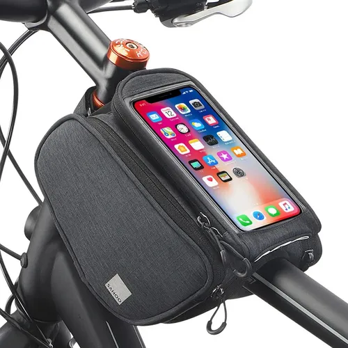 SAHOO Fahrradtasche Rahmen Tasche Smartphone Tasche Wasserdicht D300 1,5L E-Bike