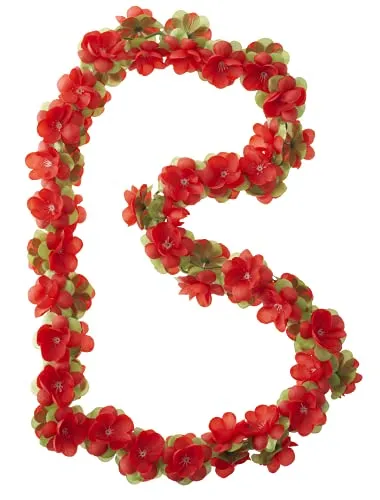 Basil Blumengirlande Flower Garland, Red, One Size, 50184