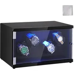 VEVOR Uhrenbeweger für 4 Uhren, Automatischer Watch Winder von Vevor