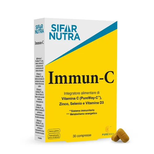 Sifar Nutra Immun-C | Vitamin C (PureWay-C), D3, Zink und Selen