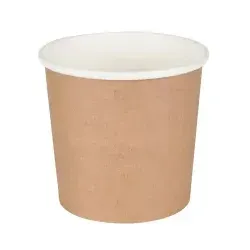 Greenbox Kartonbecher, braun, 400 ml, Ø 9,8 cm DFC036521 , 1 Packung = 25 Stück