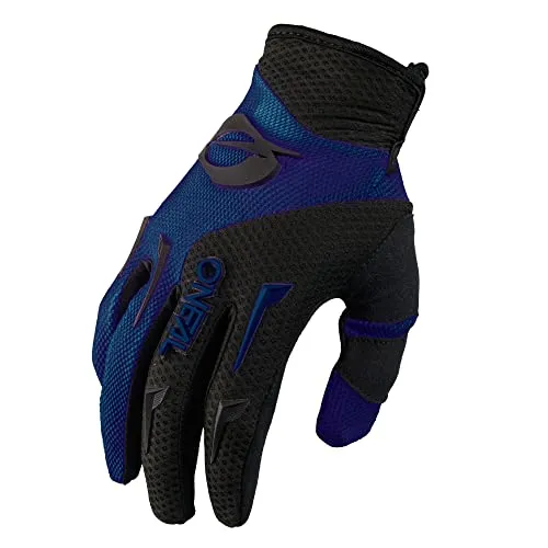 O'NEAL Element Handschuhe für Fahrrad & Motocross | Schwarz Blau Größe M - Langlebige und flexible Handschuhe mit atmungsaktiven Innenflächen. Ideal für den Einsatz beim MTB und Motocross. Hoher Komfort dank vorgeformter Passform und 4-Wege-Stretch.