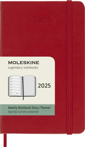 Moleskine Weekly Planner 2025 - Pocket-Format Personal Organizer mit Platz für Notizen, ideal für die Planung und Organisation Ihres Alltags.