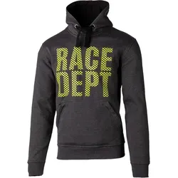 RST Race Department Verstärkter Motorrad Hoodie, grau, Größe 2XL für Männer - Stylischer Hoodie für Motorradfahrer mit Kapuze, Kängurutaschen und robustem Innenfutter. Ideal für Fahrten und Freizeit. Hohe Qualität für jeden Einsatz.