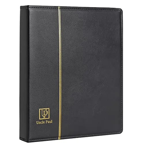 Münzwährungssammlerhändler Album, 4 Ringbinder, großes Speicherbuch, Papiergeldwährungskollektionsinhaber, für Standard 3 Ring, 9 Ring Binder Seiten BU04