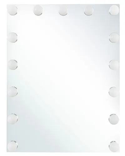 BELIANI Badspiegel Transparent 40 x 50 cm mit LED-Beleuchtung