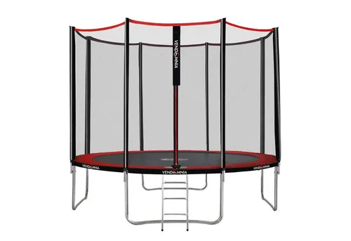 VENDOMNIA Fitnesstrampolin 305 cm mit Sicherheitsnetz und Leiter - Erleben Sie Spaß und Bewegung im Freien mit dem VENDOMNIA Fitnesstrampolin. Inklusive Sicherheitsnetz und Leiter für sicheren Einstieg. Ideal für die ganze Familie – fördert Fitness und Koordination!