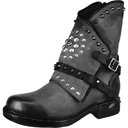 A.S. 98 Damen Elegante Stiefelette ARCHE B80203-101 Schwarz - bequem und stilvoll - Hochwertige Lederstiefelette mit praktischem Reißverschluss und leicht gepolsterter Innensohle für optimalen Tragekomfort. Ideal für entspannte Freizeitlooks.