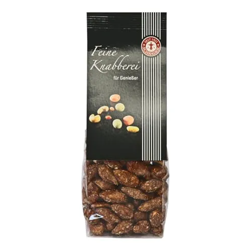 Schrader | Mandeln mit Zimt-Kokos-Glasur | knackige Mandeln glasiert mit Zimt und Kokos für exotischen Genuss und feinen Snackmoment | 200 g