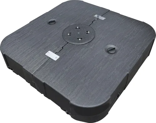 osoltus Schirmständer für Ampelschirm 150kg - rollbar und befüllbar - Schirmständer für Ampelschirme, befüllbar mit Wasser oder Sand, keine Montage erforderlich, wetterfest und UV-beständig.