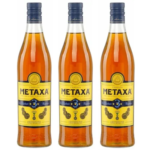 Metaxa 3 Sterne 3x 0,7l Flasche | Griechischer Weinbrand