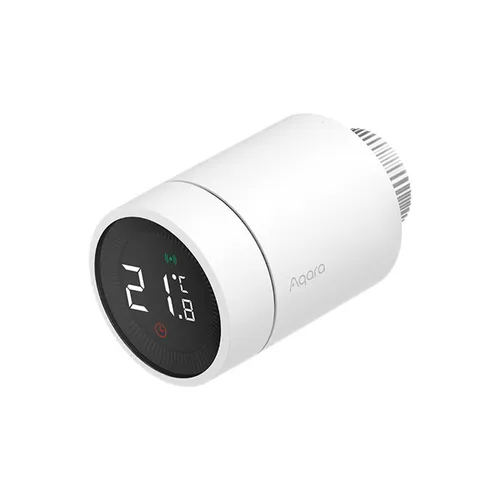 Aqara Smartes Heizkörperthermostat E1 - Heizkörperventil mit Sprachsteuerung, energieeffizient und kompatibel mit HomeKit, Alexa, Google Assistant und SmartThings