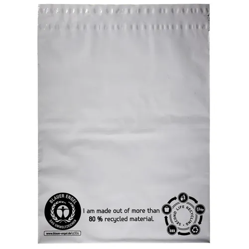 Versandtasche DEBAPOST Second life 245x325+50mm 1000St in schwarz von Soennecken eG