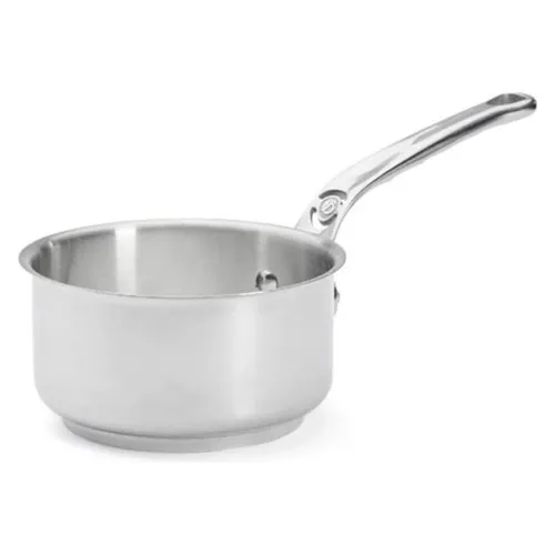 DE BUYER Stielkasserolle 14 cm - Profi-Qualität aus Edelstahl - Kochtöpfe - Hochwertiger Edelstahl Stieltopf mit Gussedelstahlgriff, ideal für Induktion und professionelle Küche.